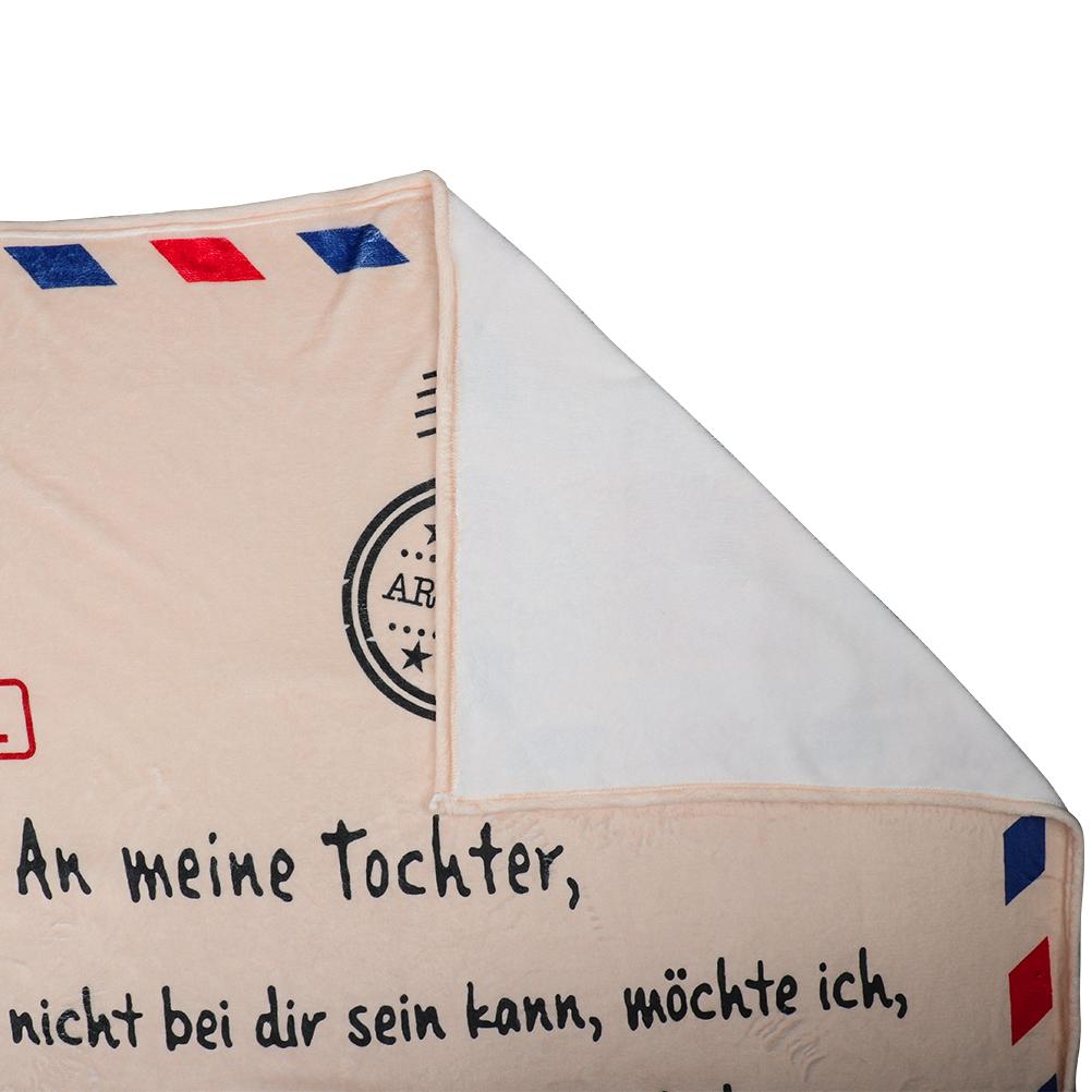 German Letters Blanket To My Son And My Daughter Super Soft Blanket Flannel Blanket Winter Warm