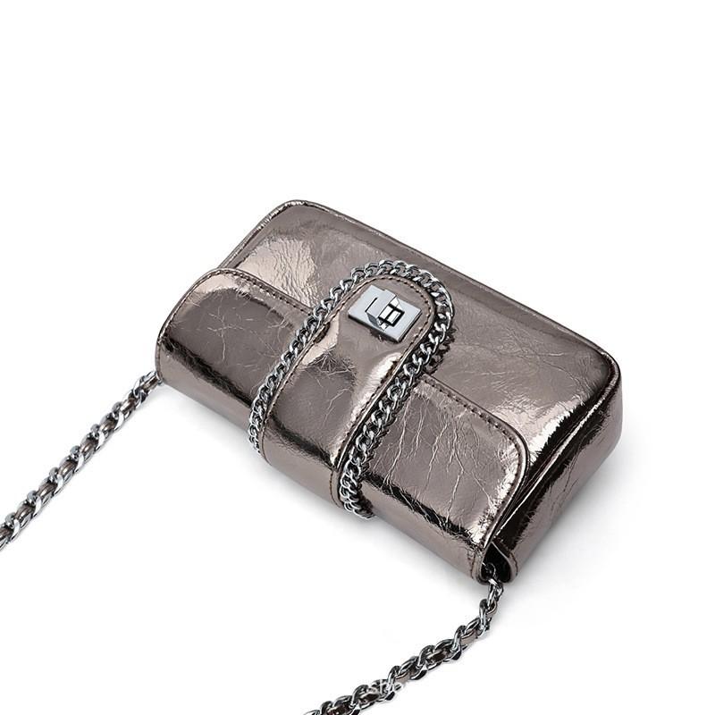 Women's Bag Foreskin Crossbody Bag Chain Bag Fashion Shoulder Small Square Bag