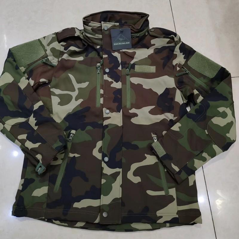 Soft-shell Assault Suit Sharkskin Multi-pocket Outdoor Military Fan Wind-proof Rain-proof Camouflage Jacket