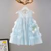 Girls Princess Dress Sleeveless Mesh Tutu Toddler