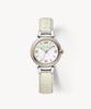 Lollalojeu Arch Bridge Mother-Of-Pearl Leather Strap Women'S Wristwatch
