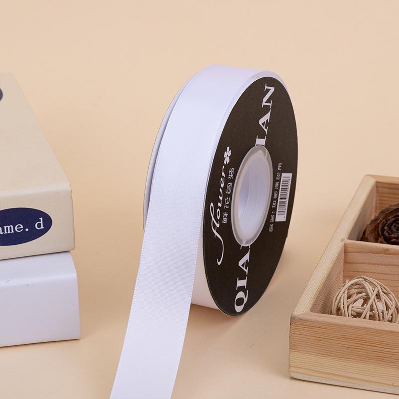 

2.5cm Light Color Double-sided Polyester Ribbon for Bouquets, Gifts, and Bows