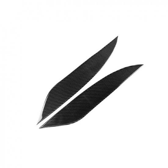 For Toyota Land Cruiser Prado 2014-2017 Carbon Fiber Headlight Eyelids Eyebrows