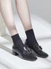 Nontheless Front Buckle Pumps Black N-102/Bk