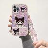 Kuromi Hello Kitty Chain Holder Casing For Xiaomi Redmi 15C 15 Note 15 Pro Plus 5G 14C 13C 12 Note 14 13 Pro Plus 5G Phone Case