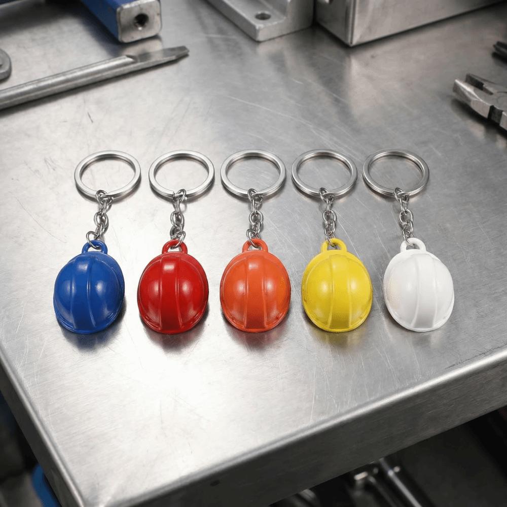 Funny Hard Hat Pendant Ornaments Bag Hanging Best Wishes Safety Helmet Keychain Gifts