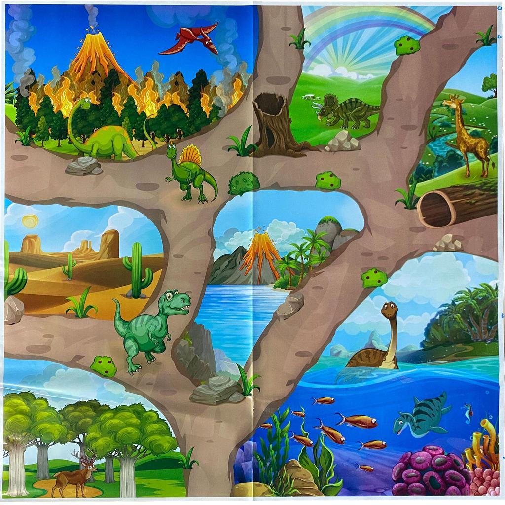 Kids' Traffic Play Mat with Cars and Parking Scene