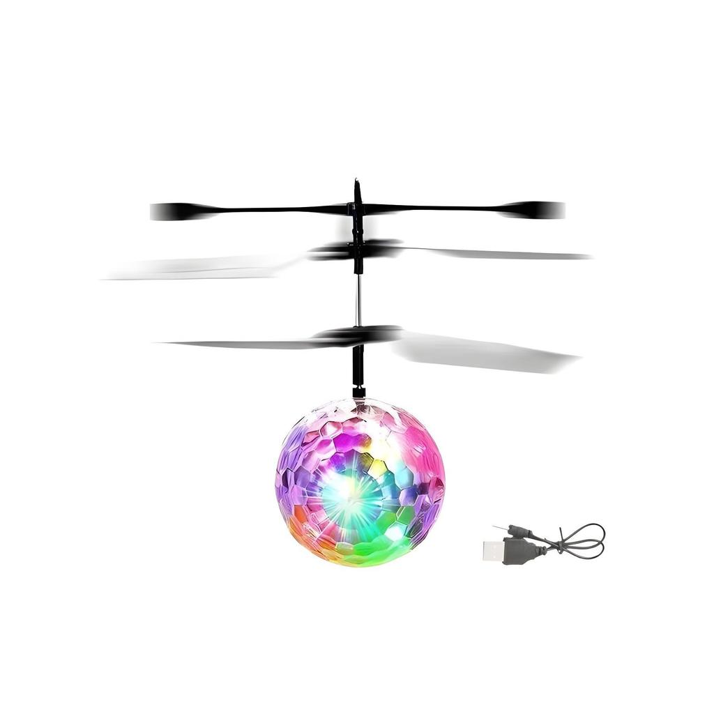 Douyin Induction Flying Luminous Hover Ball: Rechargeable Remote-Control Mini Drone Toy for Kids