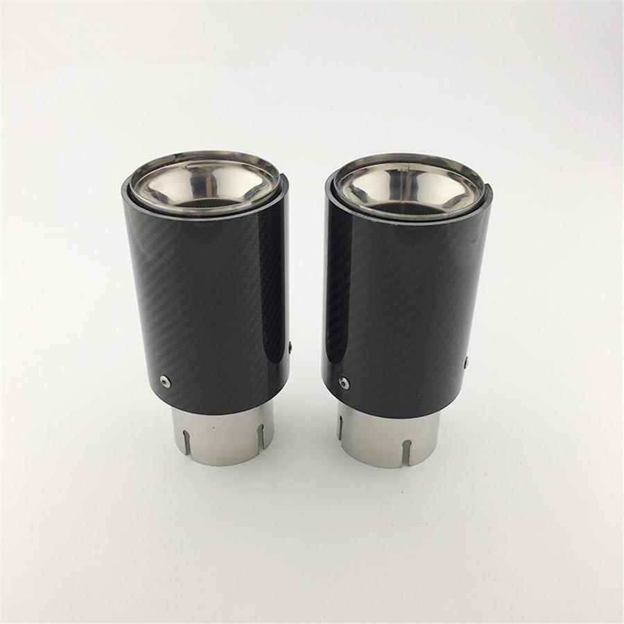 

For BMW tail throat 63/89 bright black*2