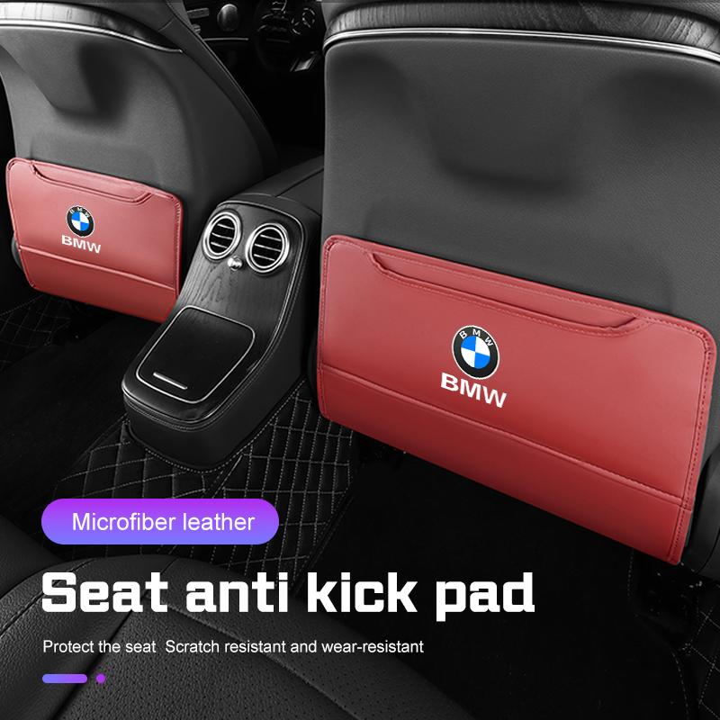 PU Leather Car Anti-kick Pad With Storage Bag For BMW F40 F80 G30 G20 G32 1 3 5 6 7 Series X1X3X4 X5X6X7 Backseat Protector Pads FW6