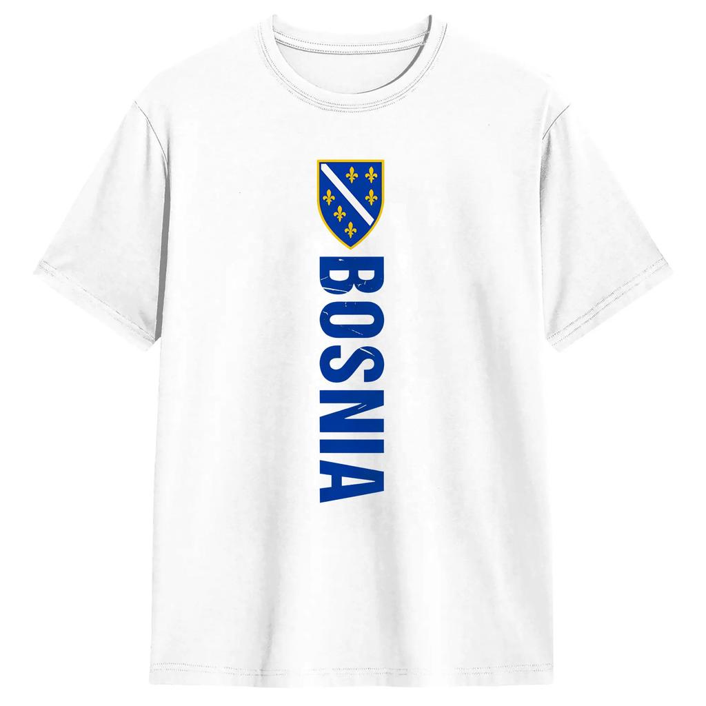 Bosnia And Herzegovina T Shirt Summer Cotton T Shirts For Unisexs Harajuku Casual Tshirt Short Sleeves Y2k Basic Tees