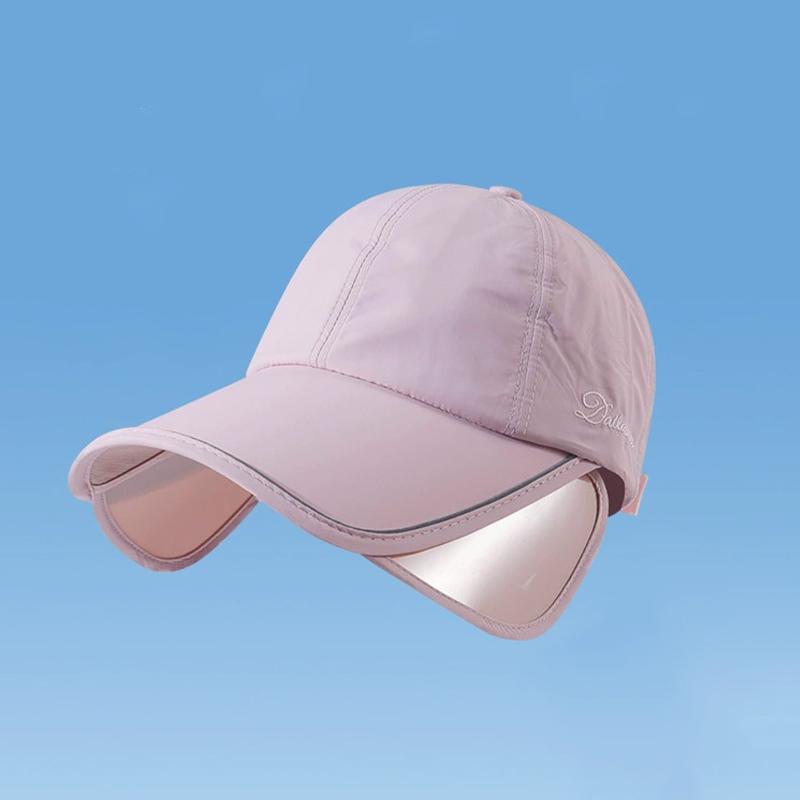 Summer Sun Protection Hat For Women Large And Wide Brimmed Outdoor Sports Sun Hat Open Top Fedora Hat Ponytail Hat