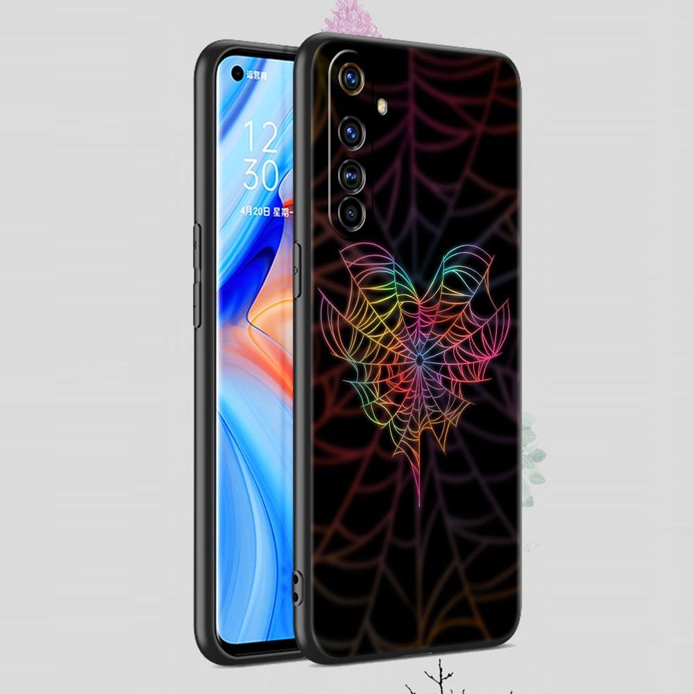 Spider Web Soft TPU For Realme 13 12 11 10 9 Pro Plus GT3 GT2 C21 C25 C35 C53 C55 C67 Pro 5G Phone Case Cover Fundas Capas Bags