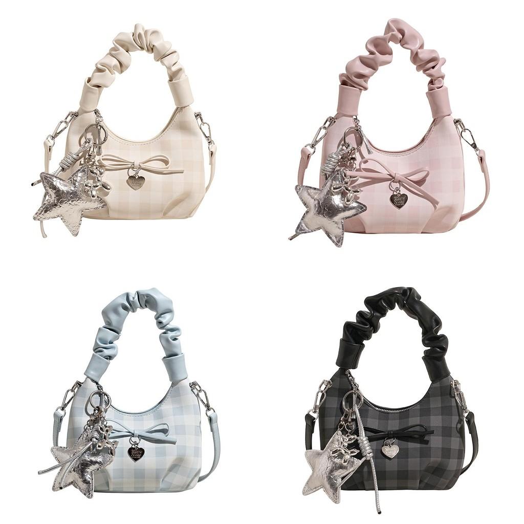 Urban Chic Solid Color Cloud Bag Pu Small Shoulder Bag With Zipper Closure For Everyday