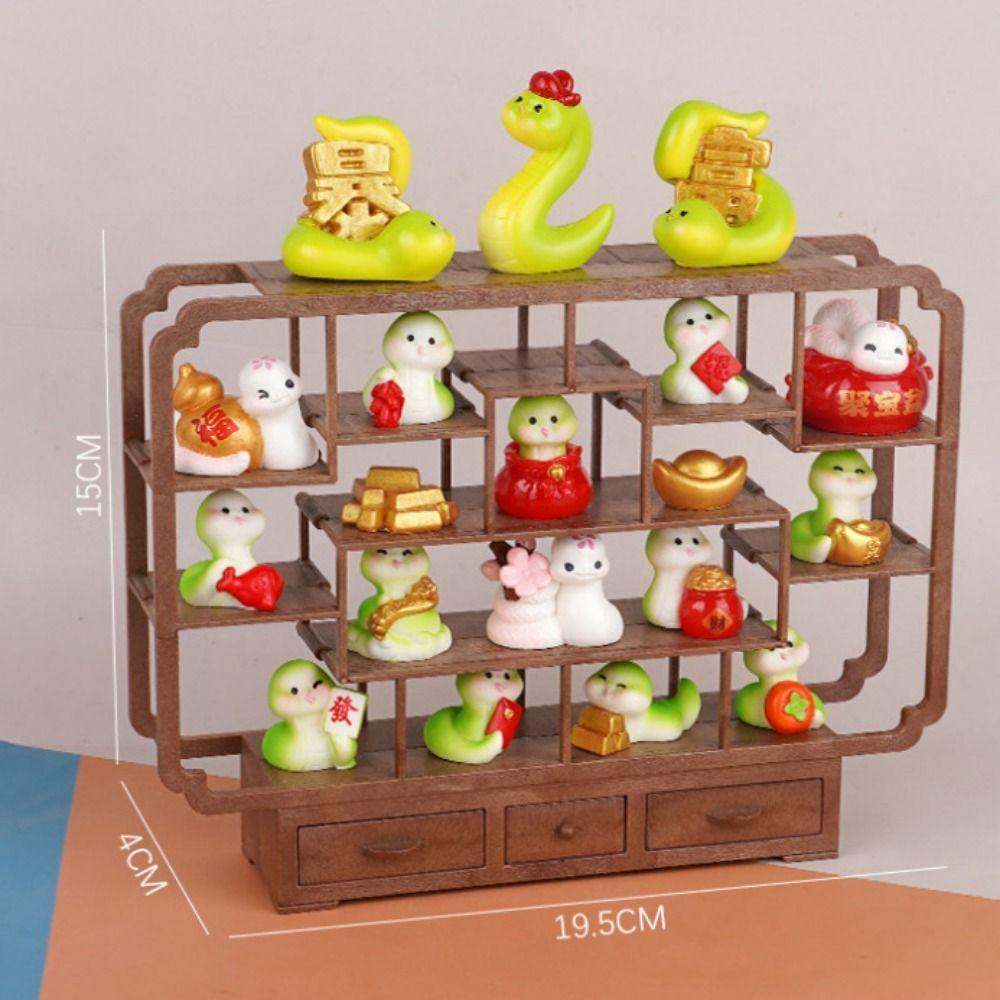 DIY Dollhouse Miniature Bogu Mini Stand Storage Rack High Quality Furniture Model Display