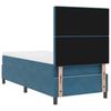 Boxspring Bed with Mattress Dark Blue 100 X 200 Cm Velvet