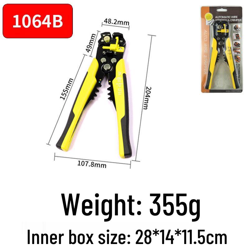 

Пристрій для зачистки коаксіального кабелю з ножем для зачистки дроту та плоскогубцями - основні інструменти для зачистки кабелю 1064B жовтий