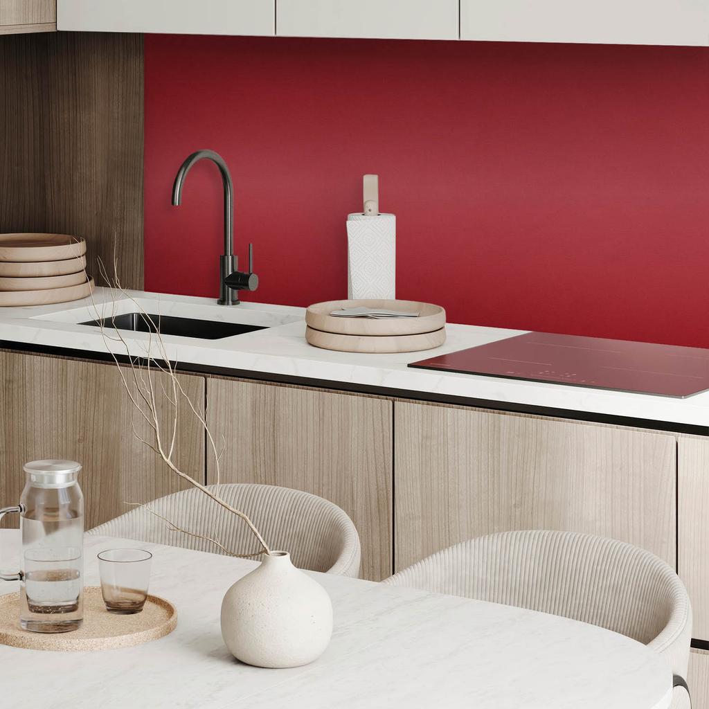 Self-adhesive Patterned Vinyl Decor for the Bedroom 120x60 Cm Burgundy Color