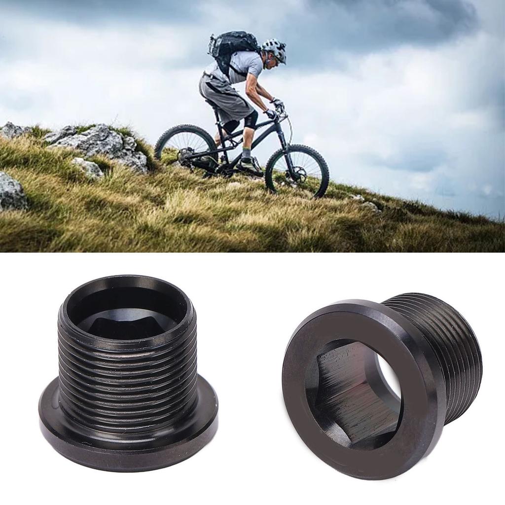 Bike Crank Screw Rust Proof Metal Chain Wheel Nut Bike Crankset Arm Fixing Screw for Road Bikes 2pcs