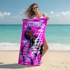 Personalized Customized Proof Beach Towel with Jinx Pattern - Soft, Absorbent,quick-drying,perfect Swimming,camping&bathing