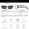 Eyewear UV400 Leopard Blue Square Sunglasses Women Shades Rivets Decoration Men Sun Glasses
