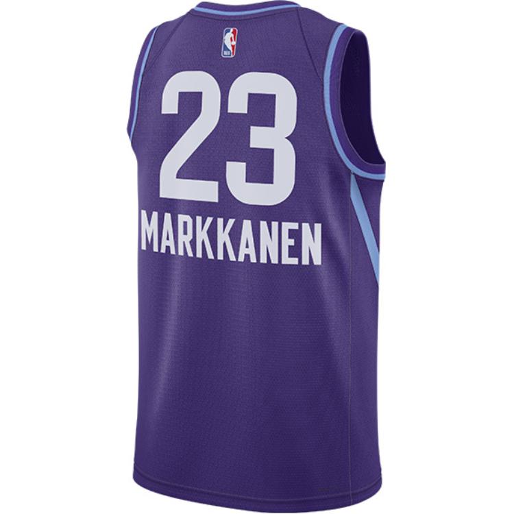 New Nike Lauri Markkanen Utah Jazz 2024/25 City Edition Men's Nike Dri FIT Nba Swingman Jersey FQ4363-506