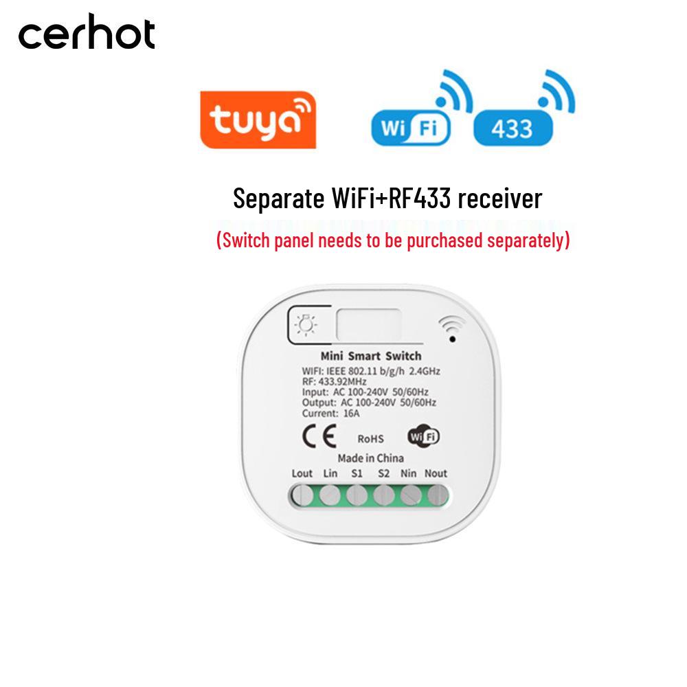 Tuya Graffiti ZigBee Smart WiFi Selbstversorgender Kabelloser Lichtschalter