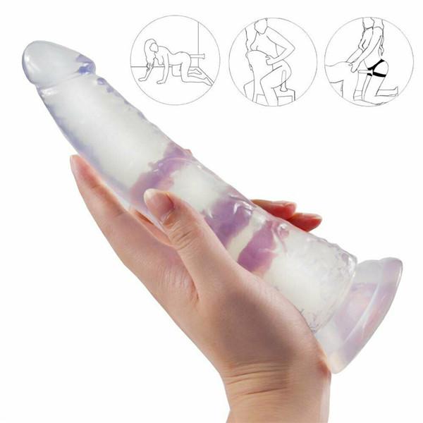 Realistický měkký mužský penis s výkonnou přísavkou dildo vodotěsné exotické hračky tekutý silikon masturbace dospělé sexuální hračky