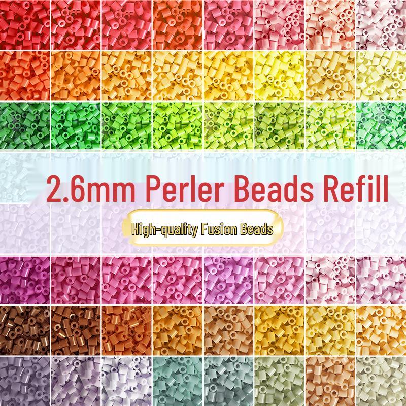 Carefully Selected 2.6MM Fusion Beads: 221 Colors for DIY Puzzle Projects