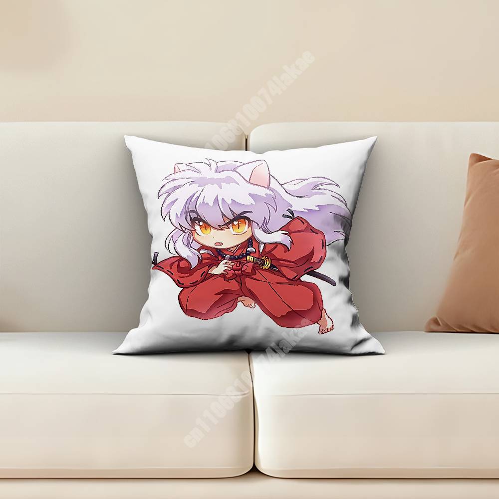 Inuyasha Kikyo Higurashi Kagome Pillow Cover Cushion Case Sofa Couch Modern Apartment Decor Family Furnishing