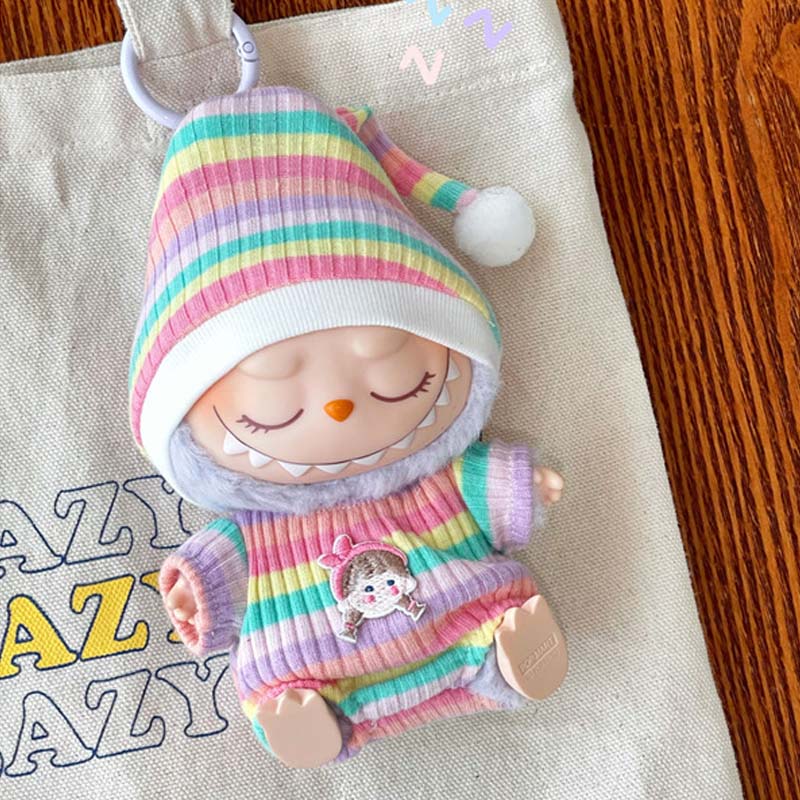 Labubu Doll Clothes For 17cm Labubu Plush Doll's Clothing Birthday Party Suit for Kid Toy Doll Dress Up Accessories for Labubu