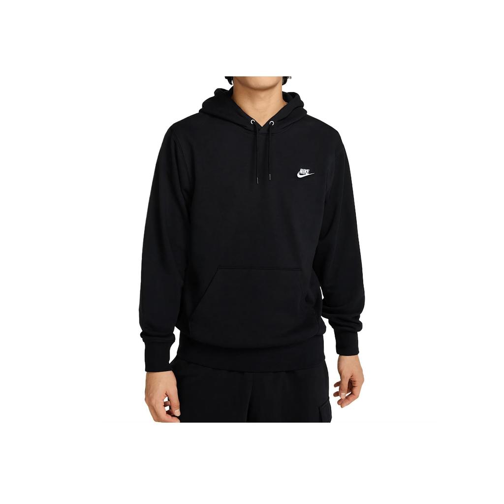 Nike Club Fashion Simple Skin-Friendly Versatile Long Sleeve Sweatshirt Men sweatshirt Black White FN3867-010