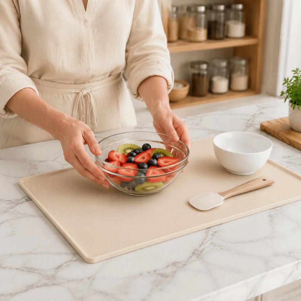 Non Slip Silicone Coffee Mat Heat Resistant Dish Drying Mat Accessories Bar Mat Coffee Station