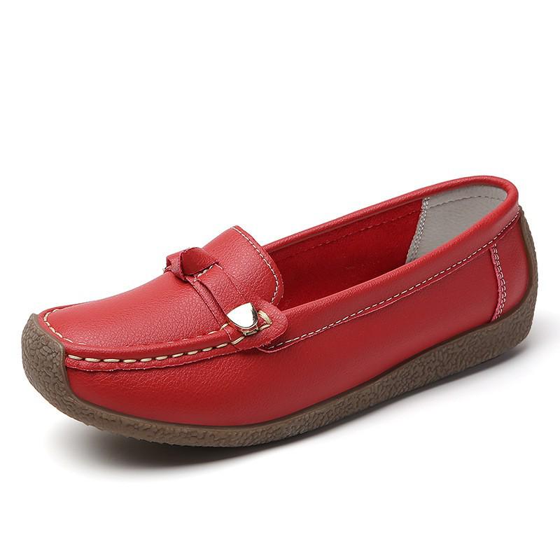 Plus Size Women's Slip-On Moccasins - Soft Sole, Lightweight, Casual Flats for Moms