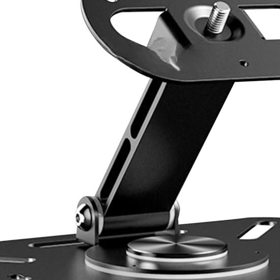 Aluminum Alloy Projector Stand 360-Degree Rotating Height Adjustable Heavy Duty 3-in-1 Projector Holder Desk Wall Ceiling Mount with 1/4-Inch Thread