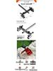 Adjustable Double Rod Holder for 36'' Fishing Chair - Durable Aluminum-Magnesium Alloy Tackle Box Accessory