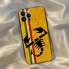 ABARTH Italy Car Phone Case for Iphone 16 15 14 13 12 11 Pro Max Xr X Xs Mini 8 Plus SE 2022 Black Soft Silicone Cover