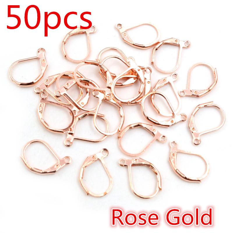 Kupferbeschichtete Ohrhaken (30-50 Stück/Beutel) für DIY Schmuck und Ohrringe Handgefertigte Materialien