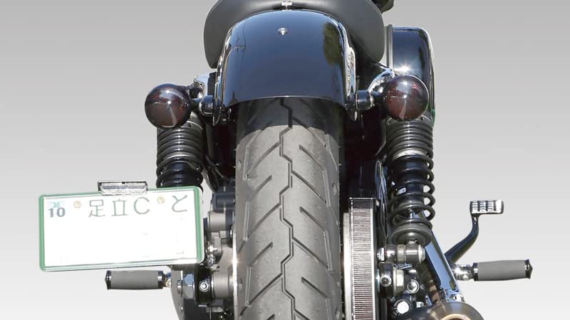 Kijima Motorcycle Parts Rear Short Turn Signal Stay for 2004-Sportster, Black, HD-01978