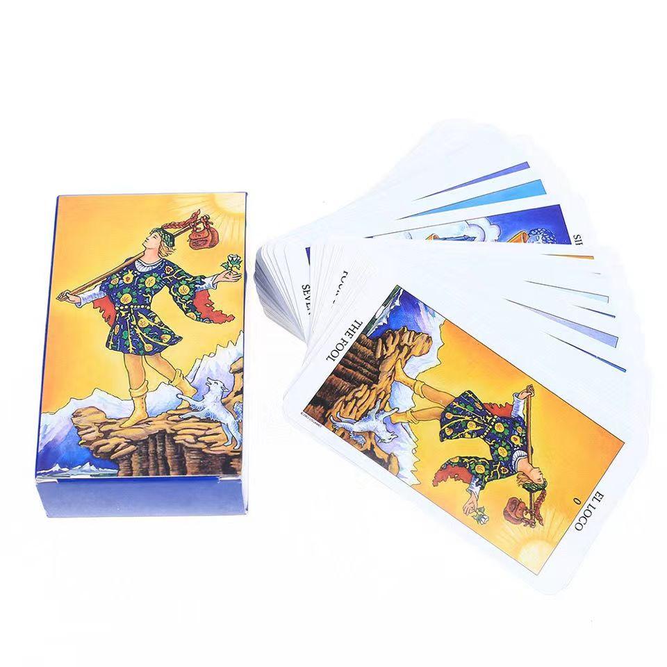 Spanish Tarot Cards Deck Games Oracle Party Playing Card English Table Board Game