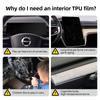 For Volvo EX90 2025 Polestar 3 Car Central Control Navigation trument Display Screen Protective Film Interior Sticker TPU PPF