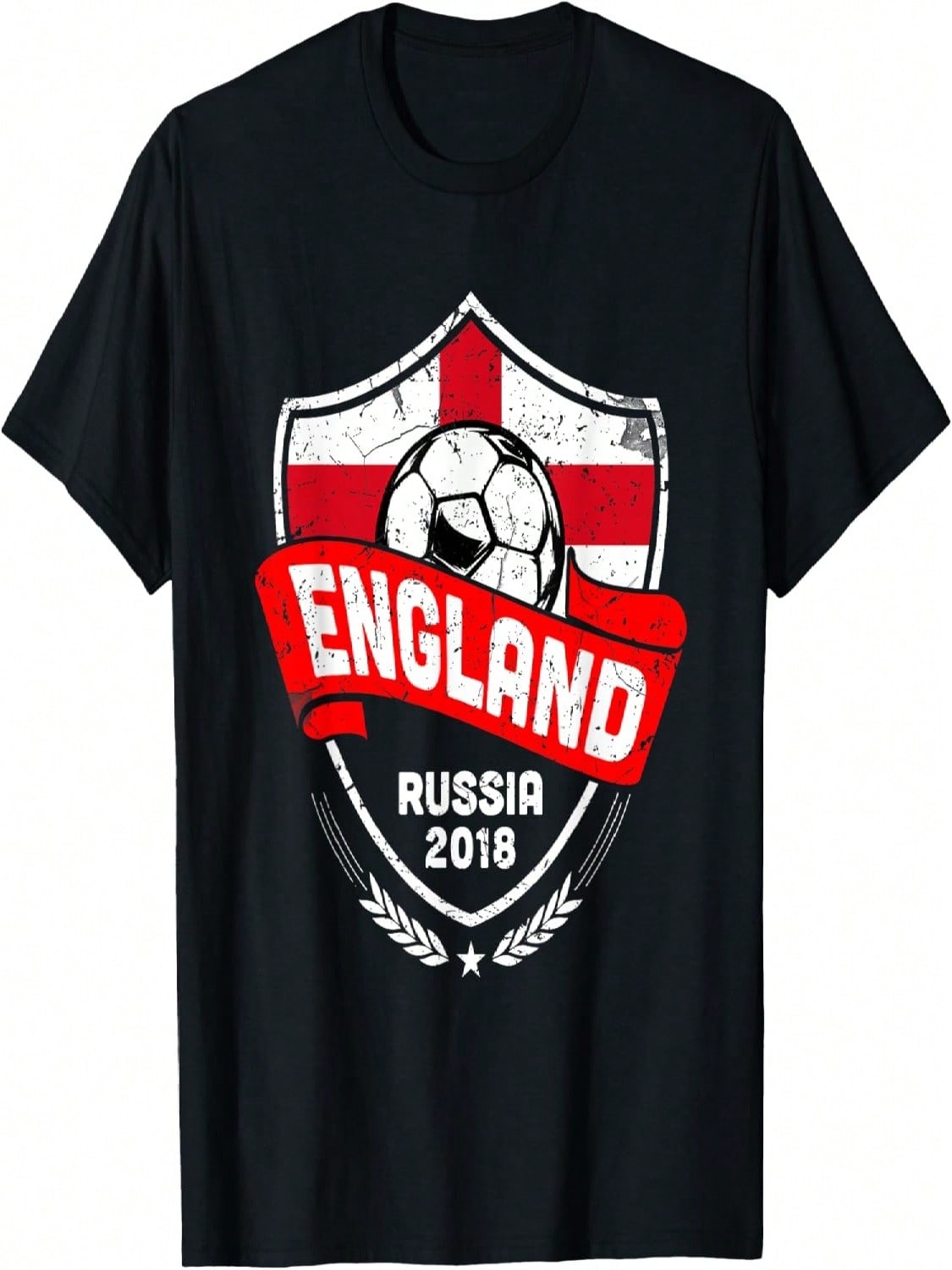 England Russia Soccer Cup 2018 T Shirt S разноцветный