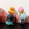 4pcs/set Demon Slayer Rengoku Kyoujurou Uzui Tengen Tokitou Muichirou Kanroji Mitsuri Cute Sleeping 5cm Figure Toys