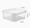 Square Food Storage Container with Lid for Refrigerator BPA-Free Plastic Durable Kitchen Organizer 12cm X 10cm X 4 5cm Compact Design
