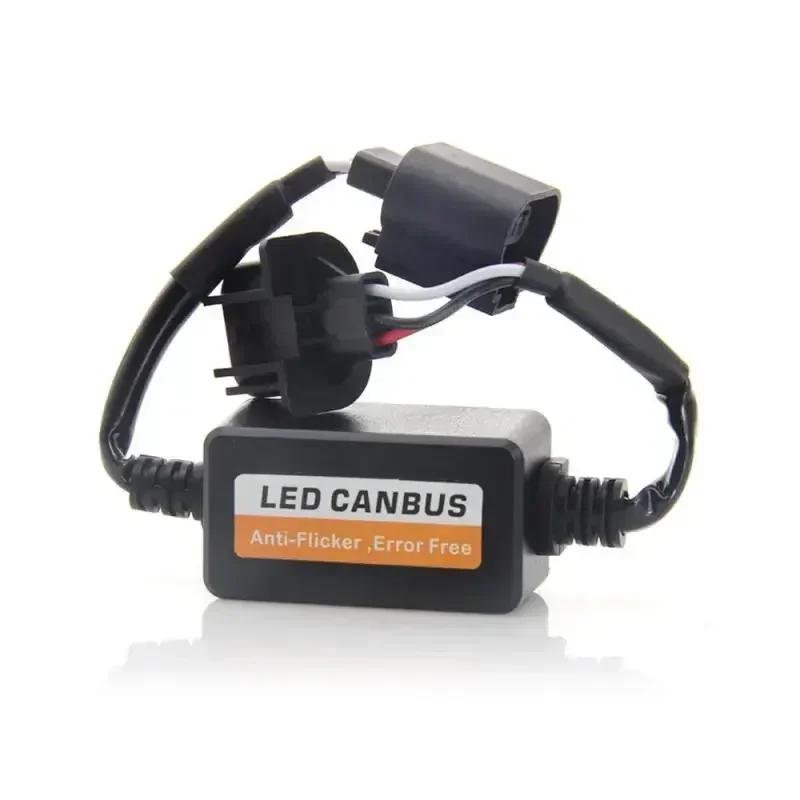 1-4pcs LED Canbus Decoder Adapter For H1 H4 H7 H11 9005 9006 9012 Anti-Flicker Harness Bulbs Resistor Warning Error Canceller