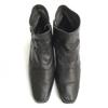 Ginza Washington Japan leather side zip short boots 23 dark brown heel(USED)
