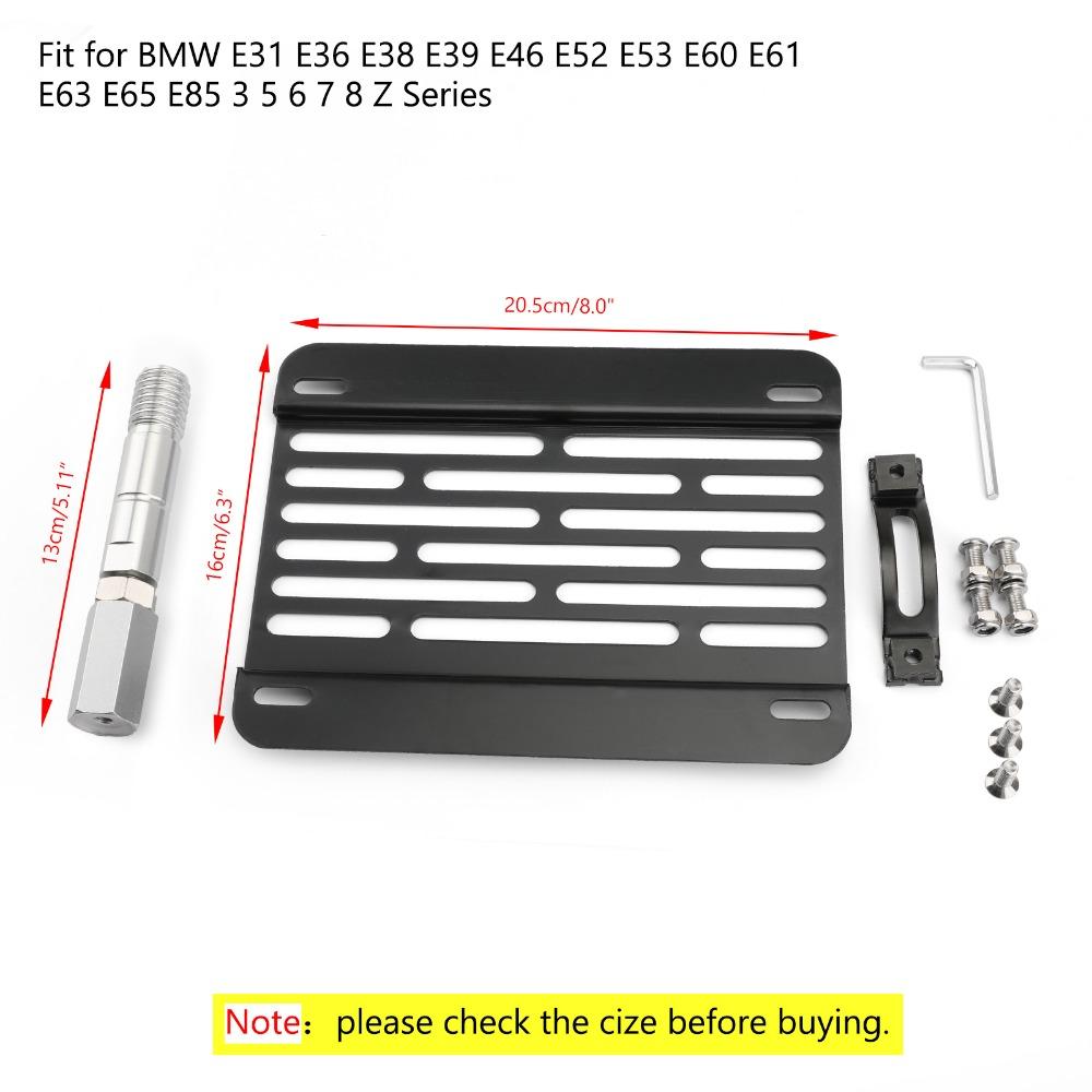 Areyourshop Bumper Tow Hook License Plate Mount Bracket for BMW F30 F32 F10 3 4 5 Series Car Accessories License Plate Covers Frames 6