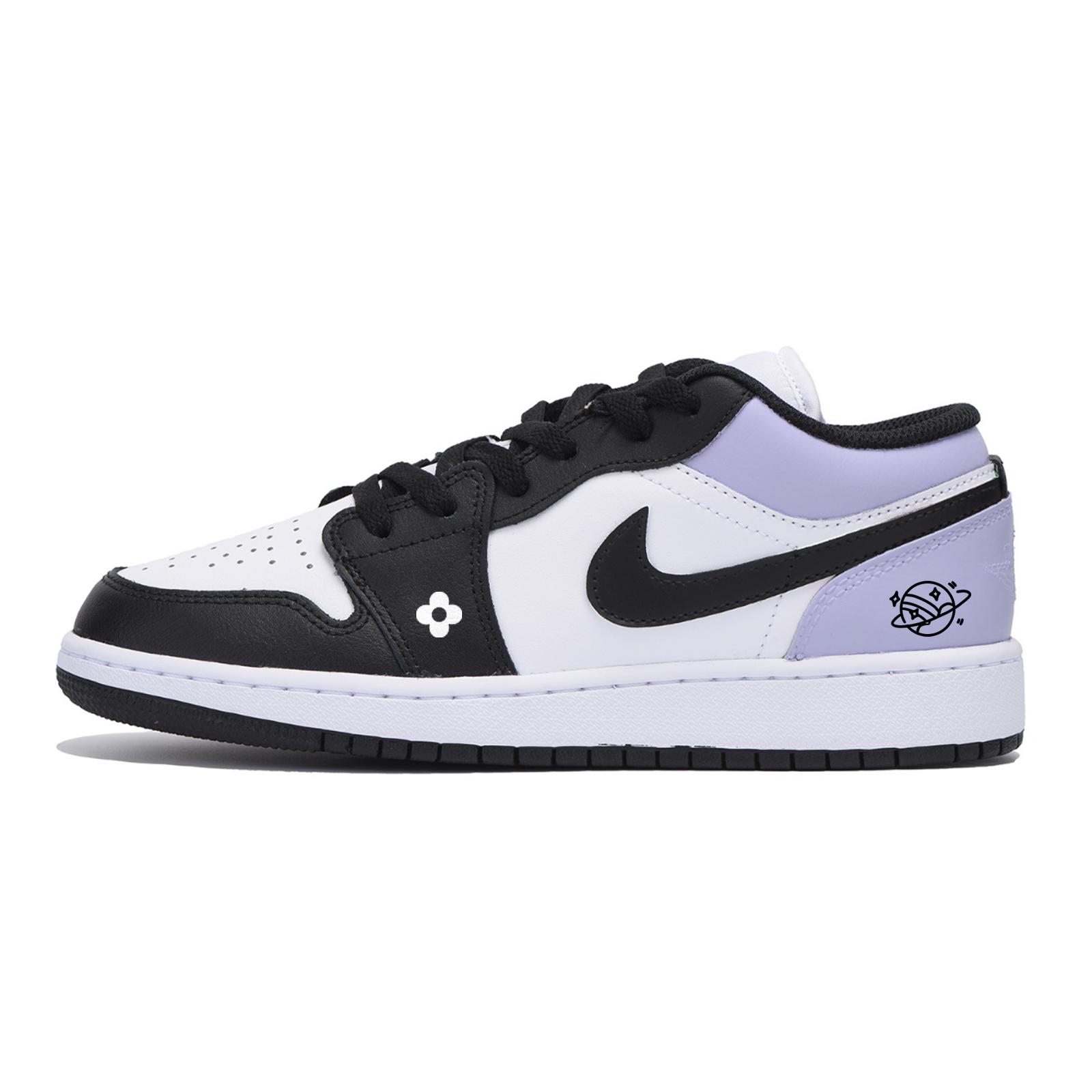 

Jordan Air Jordan 1 Urban Chic Style Slip Resistant Abrasion Resistant Low top Vintage Basketball Shoes Men s 553558-131(Team85-) 44