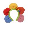 Korean Colorful Sunflower Plush Headband - Cute Caterpillar Design