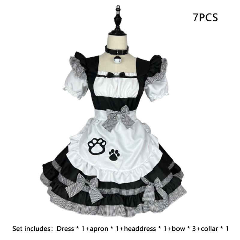 Apron Classic Nekopara Dress Maid Costume Set Game Characters Cosplay Halloween